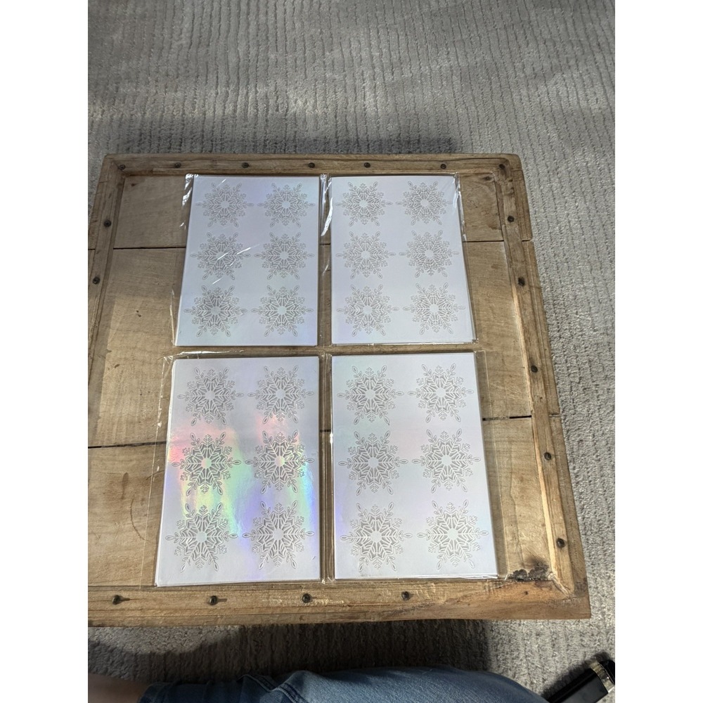 Stampin' UP! WONDERFUL SNOWFLAKES Embellishments NEW SEALED 24 COUNT Lot of 4